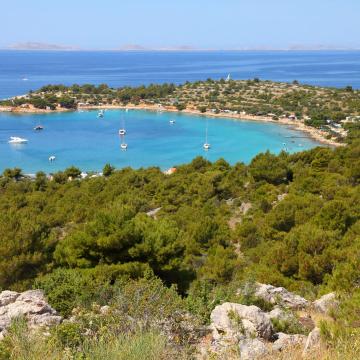 Suggested 1 week sailing itinerary from Primosten (North)